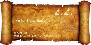 Luda Ladomér névjegykártya